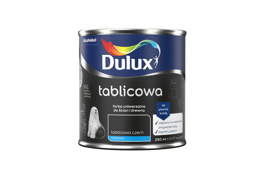 Farba do ścian i drewna uniwersalna Dulux Tablicowa czarna mat 0 25L