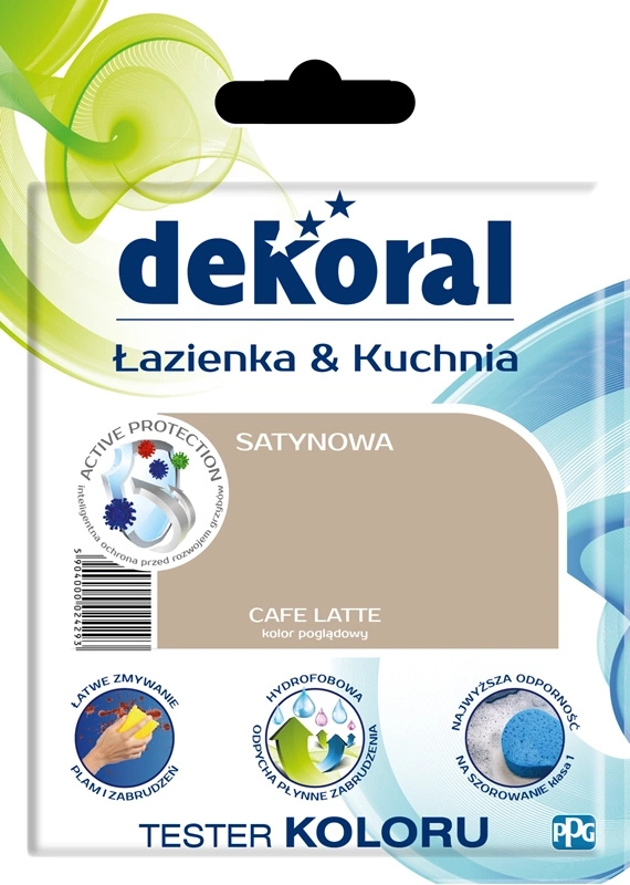 Farba do kuchni i łazienki lateksowa DEKORAL ŁAZIENKA & KUCHNIA TESTER