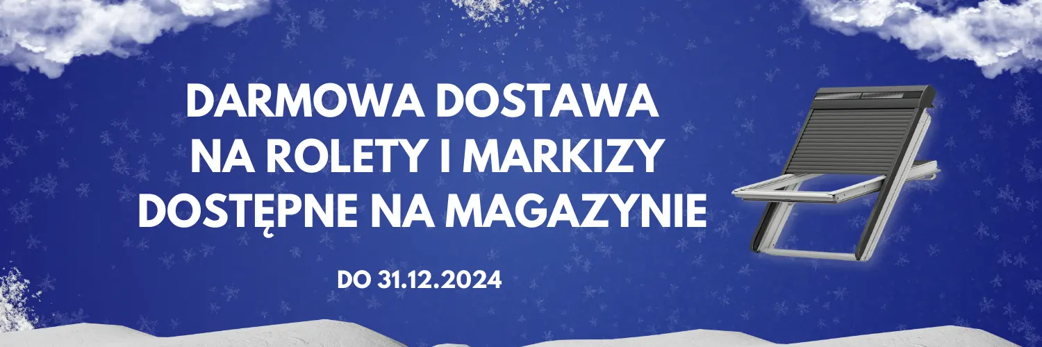 Darmowa dostawa na rolety i markizy