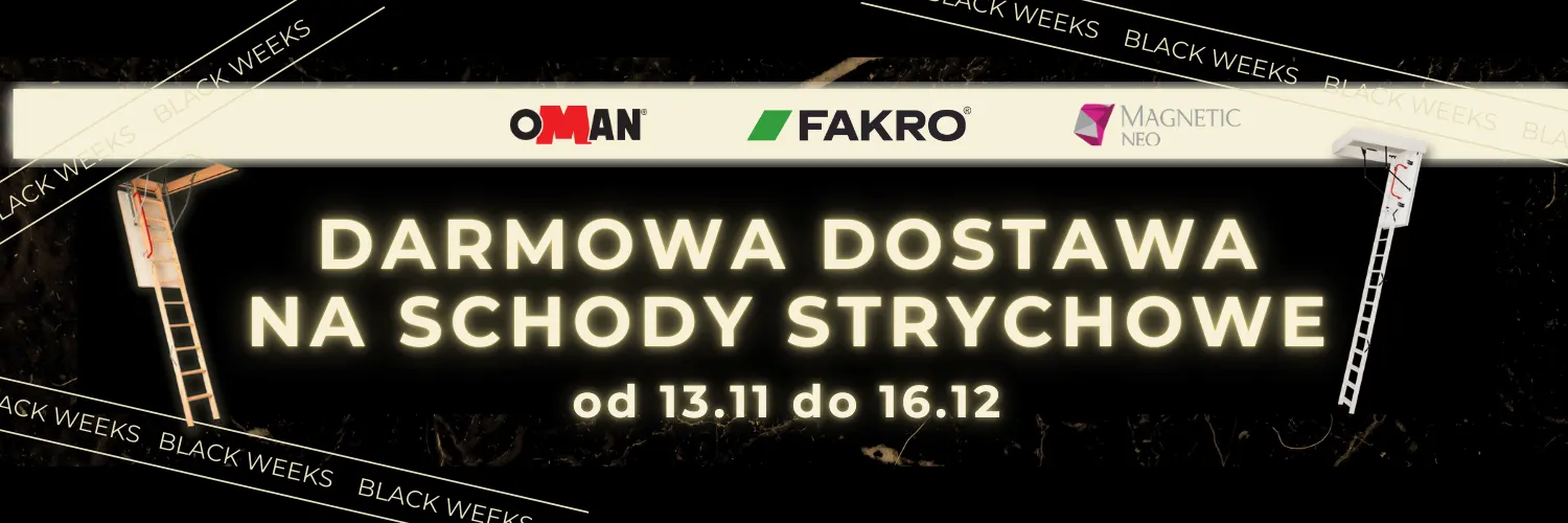 BLACK WEEKS-darmowa dostawa na schody