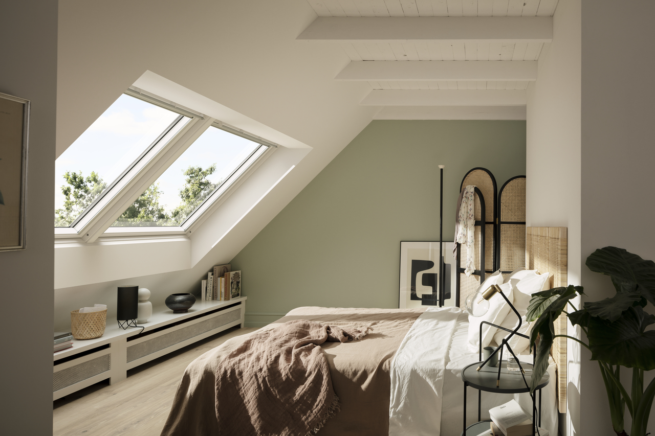 okna dachowe marki Velux na poddaszu