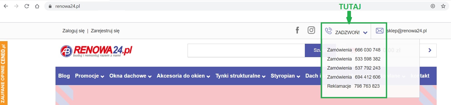 FAQ, zakupy, renowa24.pl