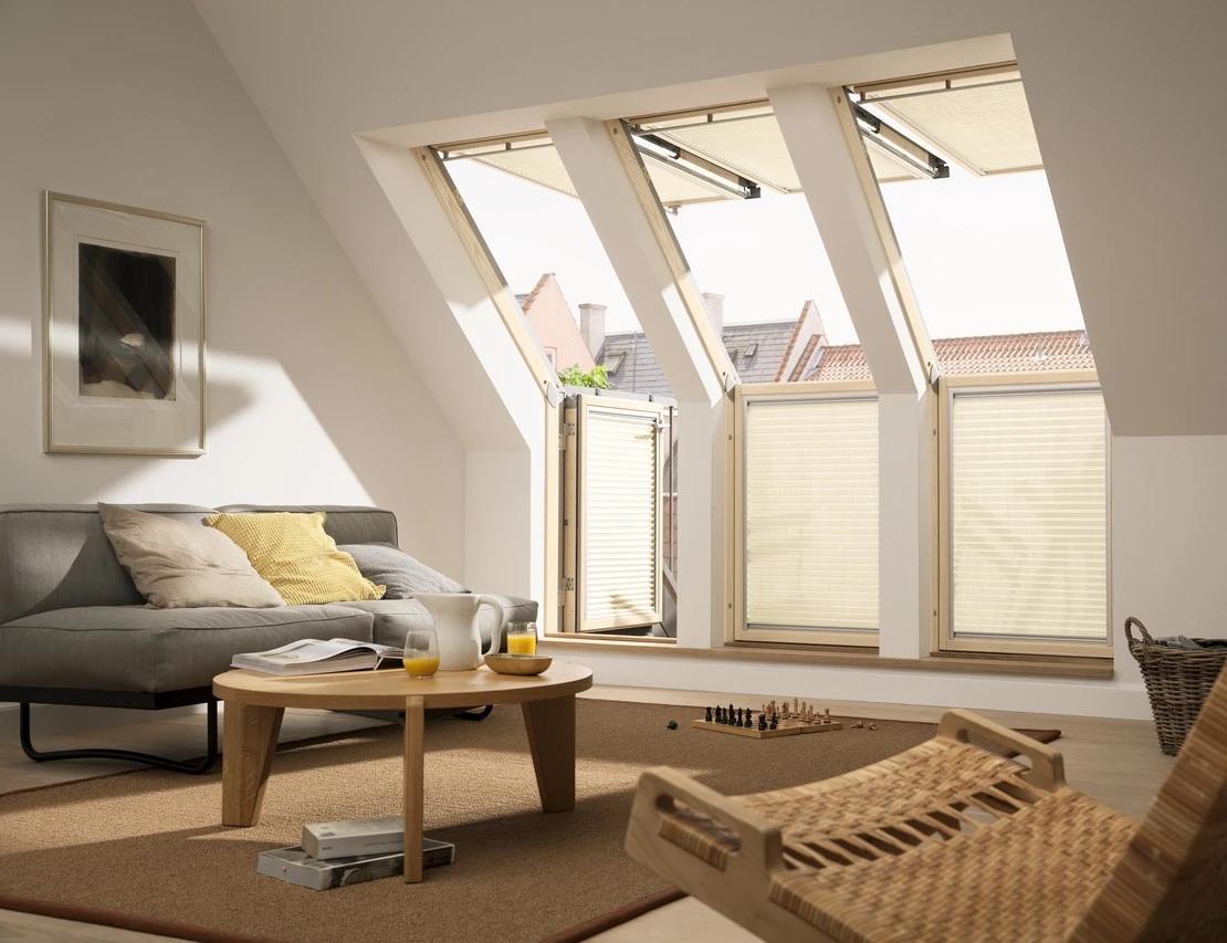 Kolor roku 2026: Cloud Dancer w aranżacji poddasza