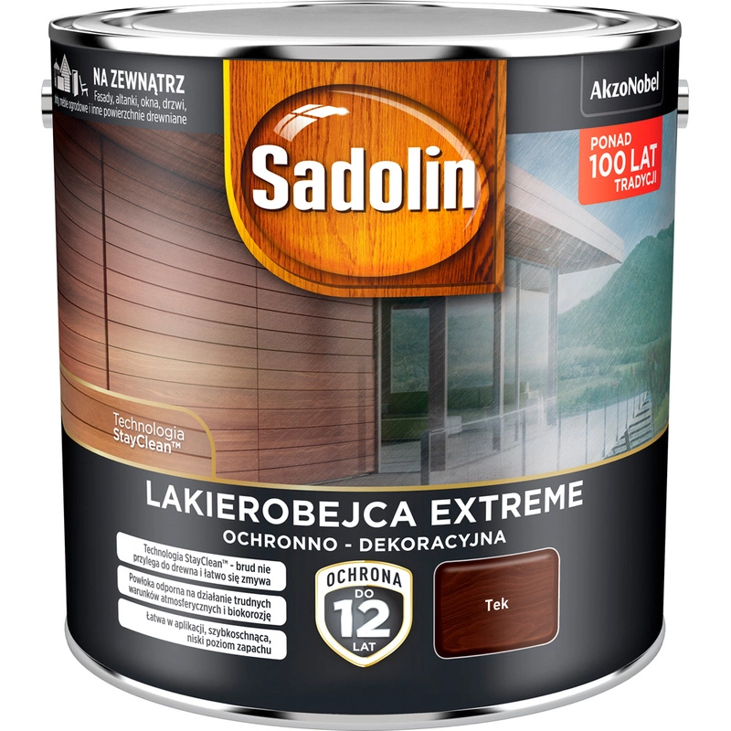 Lakierobejca ochronno- dekoracyjna SADOLIN EXTREME Tek 2,5l