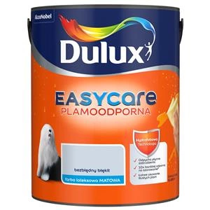 Farba do ścian i sufitów lateksowa Dulux EasyCare Bezbłędny błękit mat 5L