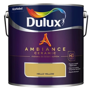 Farba do ścian i sufitów ceramiczna DULUX Ambiance Ceramic Hello Yellow głęboki mat 2,5l