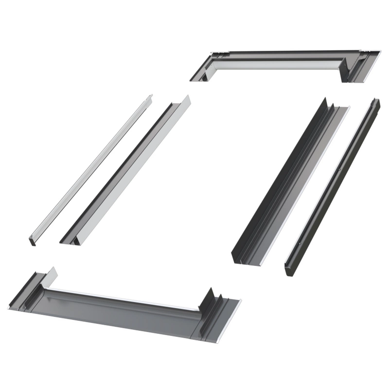 Kołnierz do okna dachowego Fakro ESV RAL 7022 78x186 do pokryć płaskich