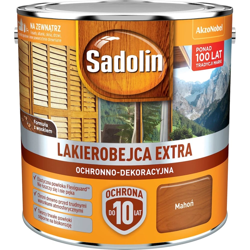 Lakierobejca do drewna SADOLIN EXTRA Mahoń 2,5l