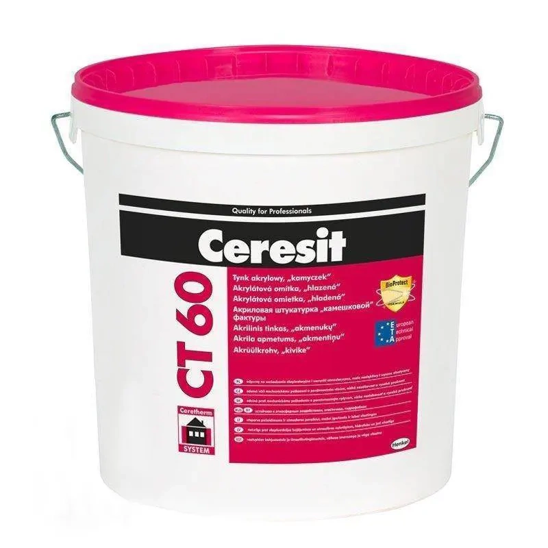 Tynk akrylowy CERESIT CT60 1,5mm 25kg ASTURIA 2