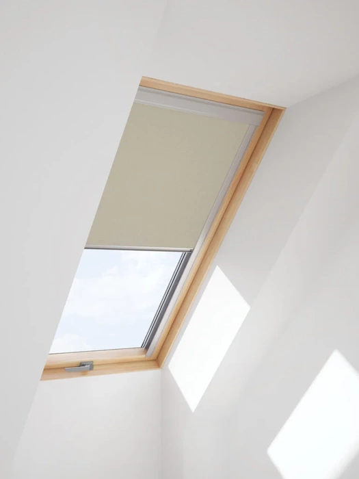 Roleta do okna dachowego ROOFLITE+ DUA C4A 4230 VL zaciemniająca piaskowy 55x98