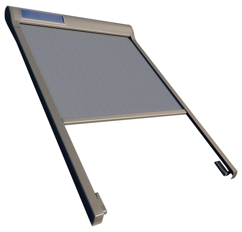 Markiza zewnętrzna do okna dachowego Fakro AMZ ZW Sol 090 RAL 7022 RC 134x60 solarna