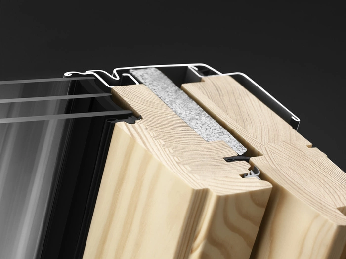 Okno dachowe Velux GLL MK08 1061 RAL 7043 78x140 3-szybowe drewniane