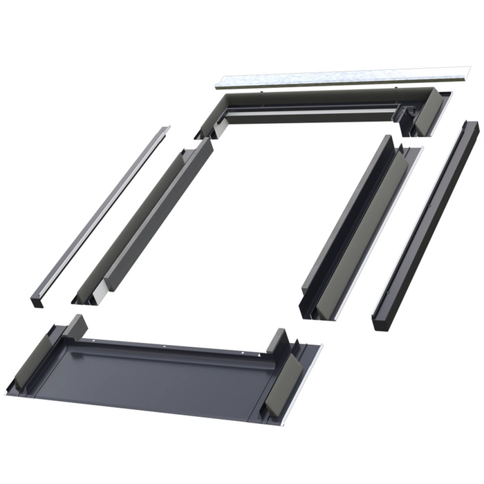 Kołnierz do okna dachowego Fakro EZV-FT RAL 7016 134x118 do dachówki płaskiej