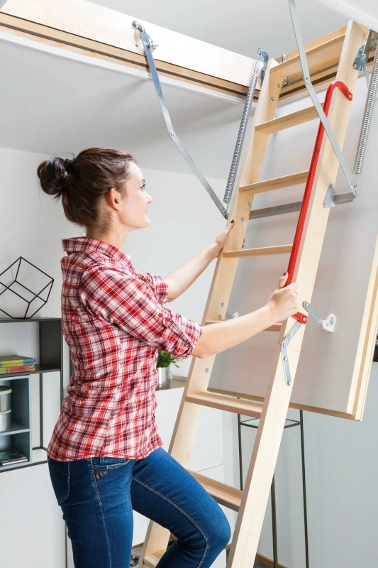 Schody strychowe Fakro LTK 60x130/305 drewniane