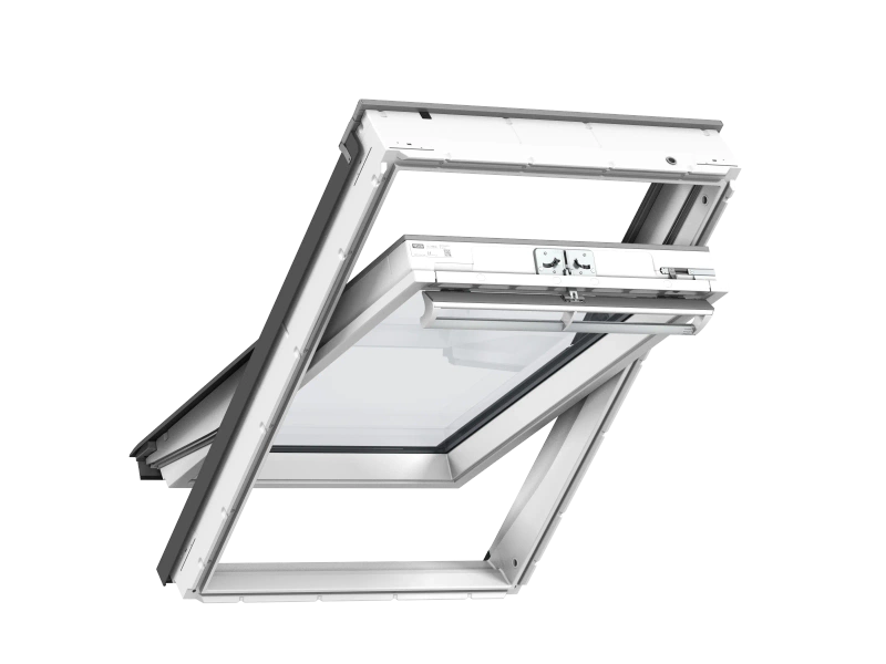 Okno dachowe Velux GGU MK06 0068 RAL 7043  78x118 3-szybowe drewniano-poliuretanowe