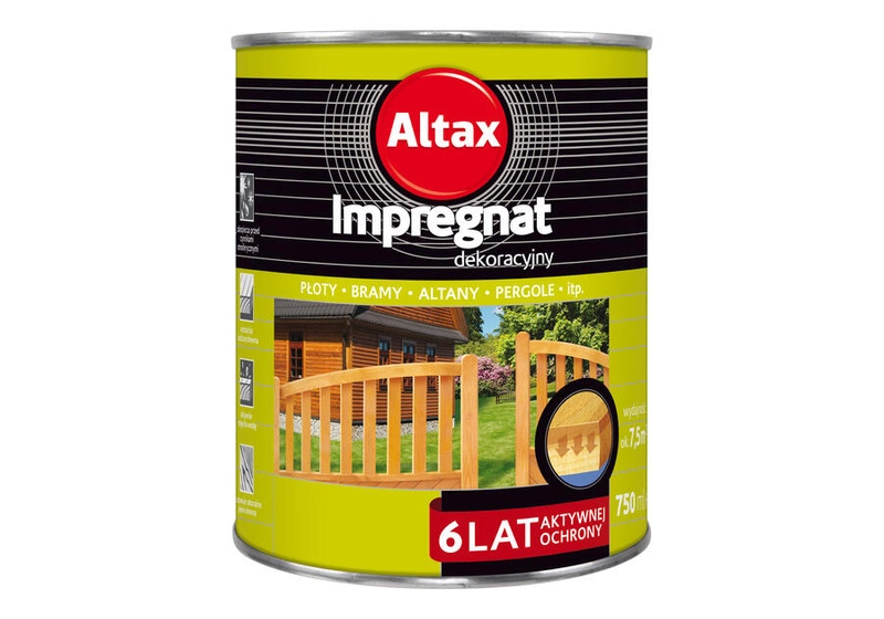 Impregnat do drewna ALTAX dekoracyjny orzech mat 0,75l