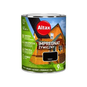 Impregnat do drewna ALTAX żywiczny heban mat 0,75l