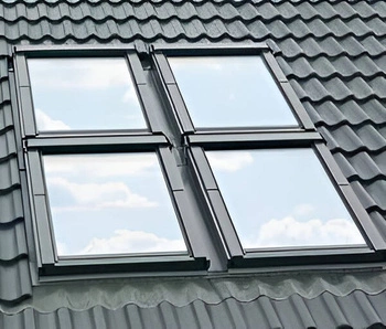 Kołnierz do okna dachowego Fakro KDV RAL 7022 134x98 kombi pionowe do pokryć falistych