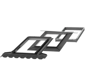 Kołnierz z BDX do okna dachowego Velux EDG PK04 2000U 94x98 do niskiego kąta nachylenia dachu