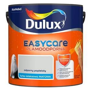 Farba do ścian i sufitów lateksowa Dulux EasyCare Odporny popielaty mat 2,5L