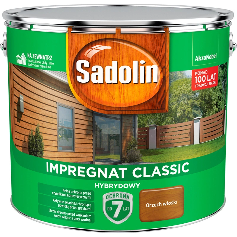 Impregnat do drewna SADOLIN Classic hybrydowy Orzech Włoski 9l