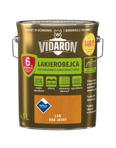 Lakierobejca do drewna VIDARON dąb jasny L20 połysk 4,5l