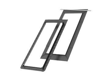 Kołnierz z BFX do balkonu dachowego Velux EDL PK19 1000 RAL 7043  94x252 do płaskich pokryć dachowych