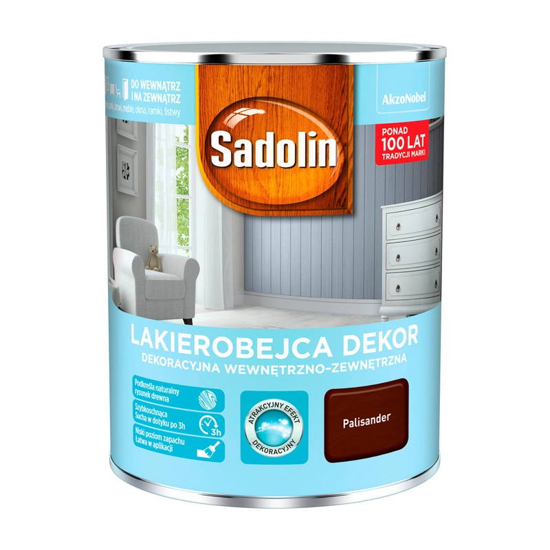 Lakierobejca do drewna SADOLIN DEKOR Palisander 1l