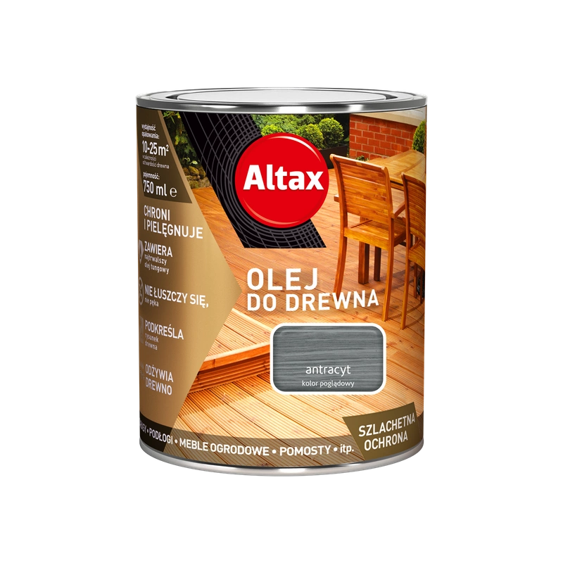 Olej do drewna ALTAX antracyt 0,75l