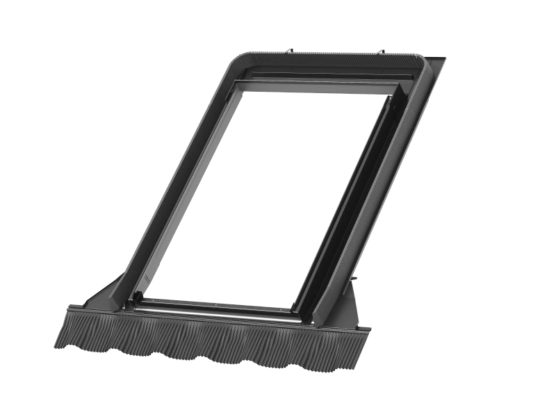 Kołnierz do okna dachowego Velux EDW MK08 0000 RAL 7043 78x140 do pokryć wysokoprofilowanych