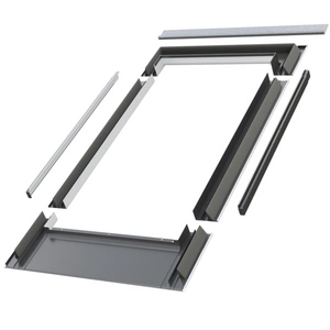 Kołnierz do okna dachowego Fakro EZV-F RAL 7022 55x160 do pokryć płaskich