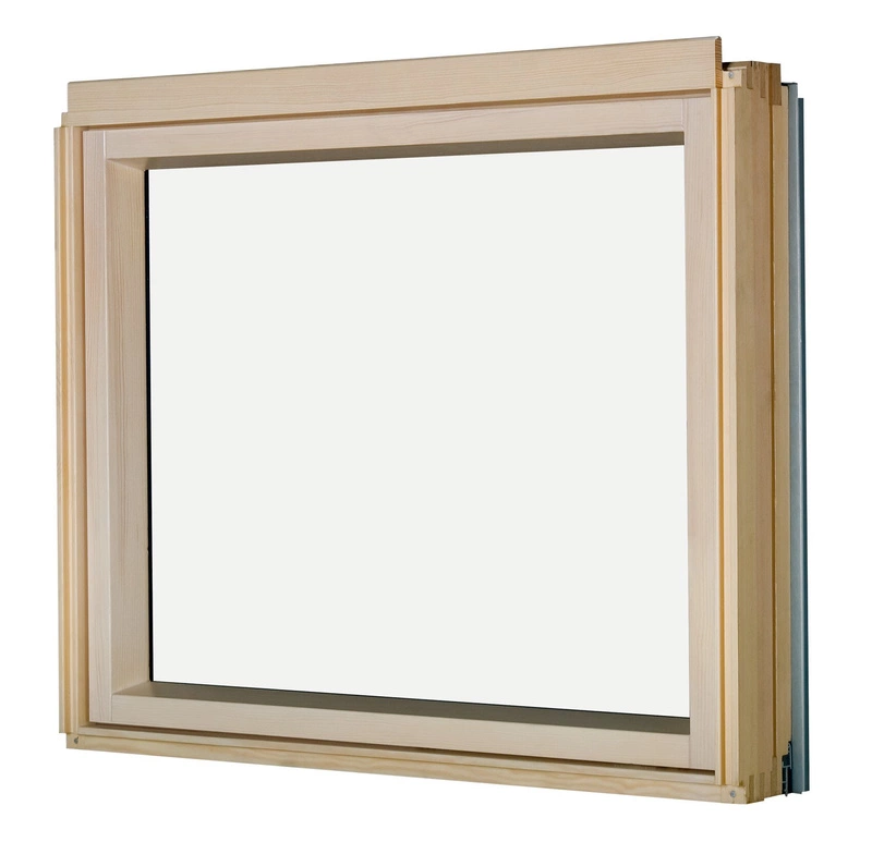 Okno kolankowe Fakro BXP P5 RAL 7022 114x95 3-szybowe drewniane
