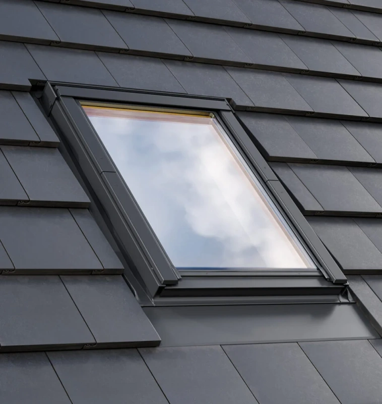 Kołnierz do okna dachowego ROOFLITE+ FTX F6A RAL 7043 66x118 do dachówek płaskich