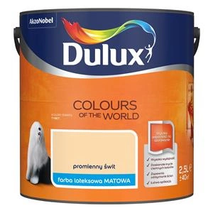 Farba do ścian i sufitów lateksowa Dulux Kolory Świata Promienny Świt mat 2,5L