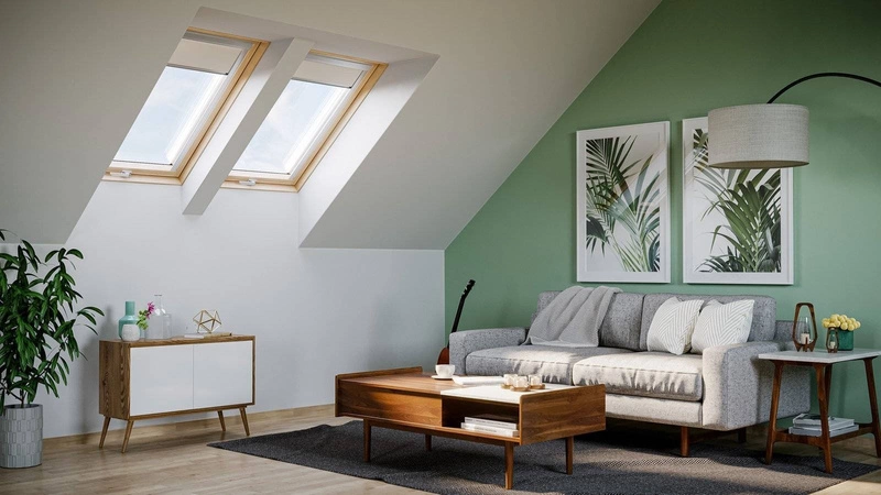 Okno dachowe MAGNETIC NEO AAY C2A B900 RAL 7043 55x78 2-szybowe drewniane