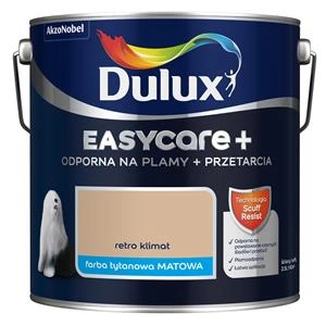 Farba do ścian i sufitów lateksowa Dulux EasyCare+ Plamy+Przetarcia Retro Klimat mat 2,5L