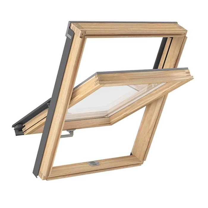 Okno dachowe ROOFLITE+ Solid Pine AAY M6A B900 drewniane 2-szybowe 78x118 