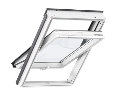 Okno dachowe Velux GLU MK06 0061B RAL 7043  78x118 3-szybowe drewniano-poliuretanowe