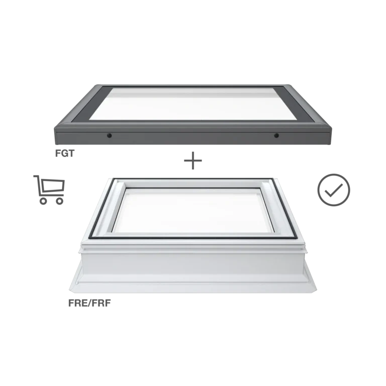 Płaski moduł szklany Rooflite+ FGT 0912 B200 RL 90x120 do FRF/FRE
