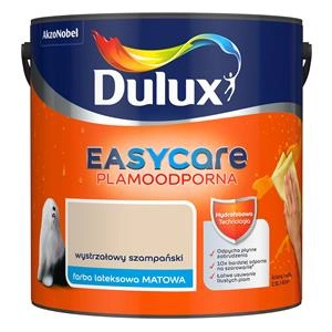 Farba do ścian i sufitów lateksowa Dulux EasyCare Wystrzałowy szampański mat 2,5L