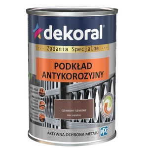 Podklad do stali DEKORAL PODKŁAD ANTYKOROZYJNY czerwony tlenkowy RAL 3009 0,9l