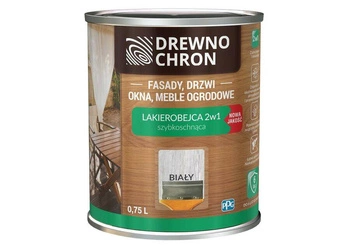 Lakierobejca do drewna DREWNOCHRON LAKIEROBEJCA 2W1 biały satyna 0,75l