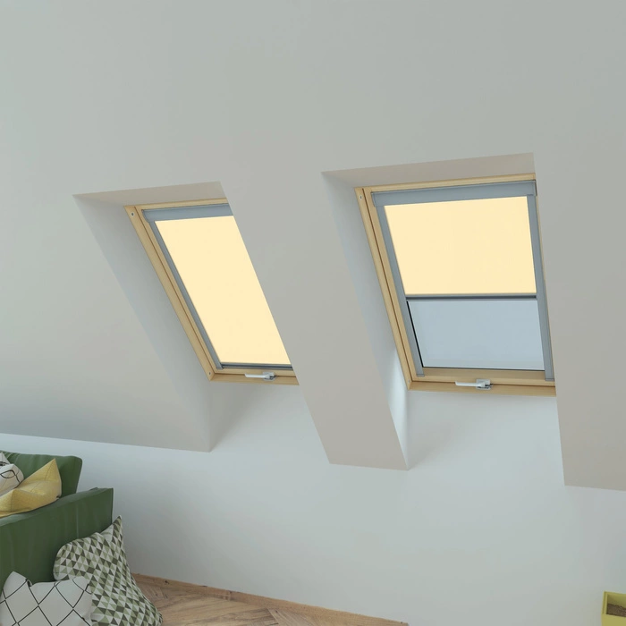 Roleta wewnętrzna do okna dachowego Fakro ARP/203 55x98 rozpraszająca manualna