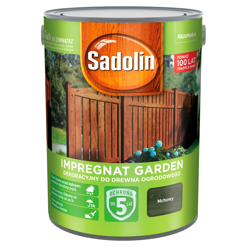 Impregnat do drewna SADOLIN GARDEN Mchowy 5l