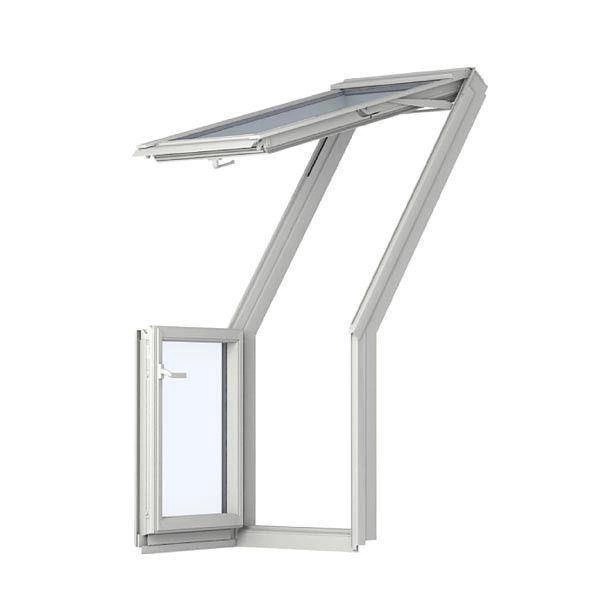 Kołnierz do balkonu dachowego Velux EES M08 0000 RAL 7043 78x140 do pokryć płaskich
