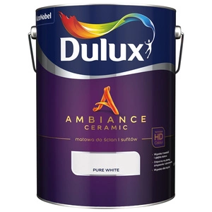 Farba do ścian i sufitów ceramiczna DULUX Ambiance Ceramic Pure White głęboki mat 5l