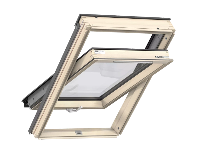 Zestaw okno dachowe kolankowe VELUX GLL + VFE + kołnierz falisty EFW 78x118