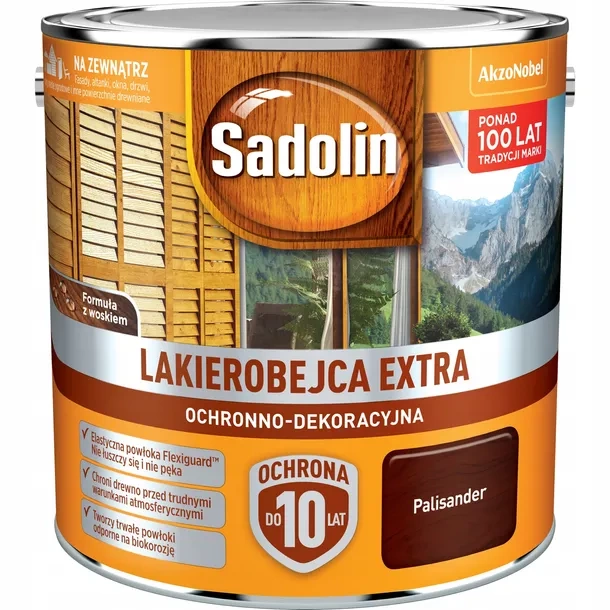 Lakierobejca do drewna SADOLIN EXTRA Palisander 2,5l