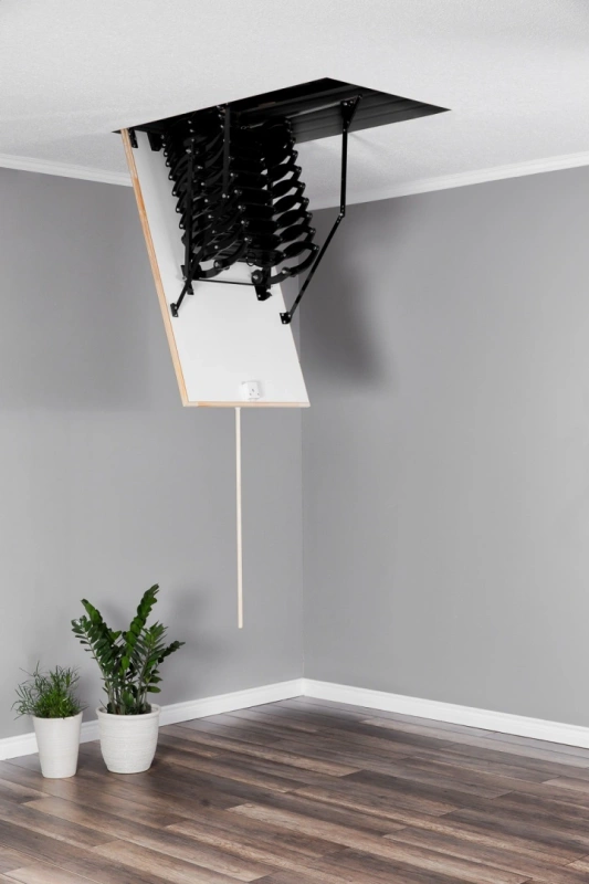 Schody strychowe OMAN Flex Termo Metal Box 120X70 H290