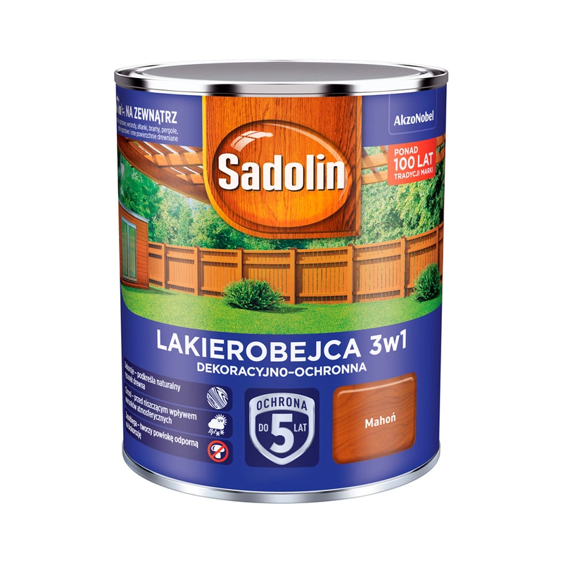 Lakierobejca do drewna SADOLIN LAKIEROBEJCA 3W1 Mahoń 0,7l